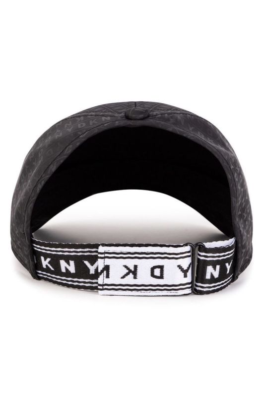 Дитяча кепка Dkny колір чорний з аплікацією фото 2