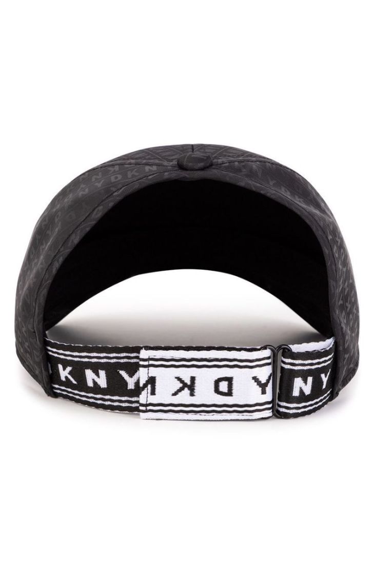 Дитяча кепка Dkny колір чорний з аплікацією