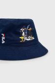 Дитяча бавовняна панама Fila колір синій з бавовни (2290731)