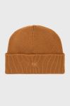 Шапка Hugo колір коричневий з тонкого трикотажу