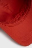 Бавовняна кепка Tommy Hilfiger колір червоний однотонна