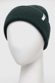 Вовняна шапка Samsoe Samsoe колір зелений з товстого трикотажу вовна (3581868)