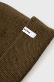 Вовняна шапка Samsoe Samsoe колір зелений з товстого трикотажу вовна (2712804)
