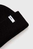 Вовняна шапка Samsoe Samsoe колір чорний з товстого трикотажу вовна (1883290)