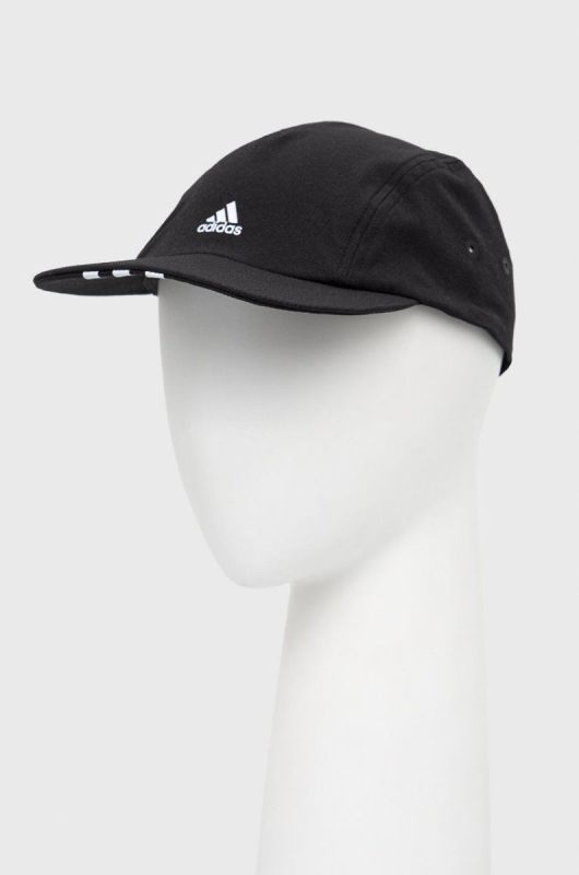 Кепка adidas колір чорний з принтом (2128553)