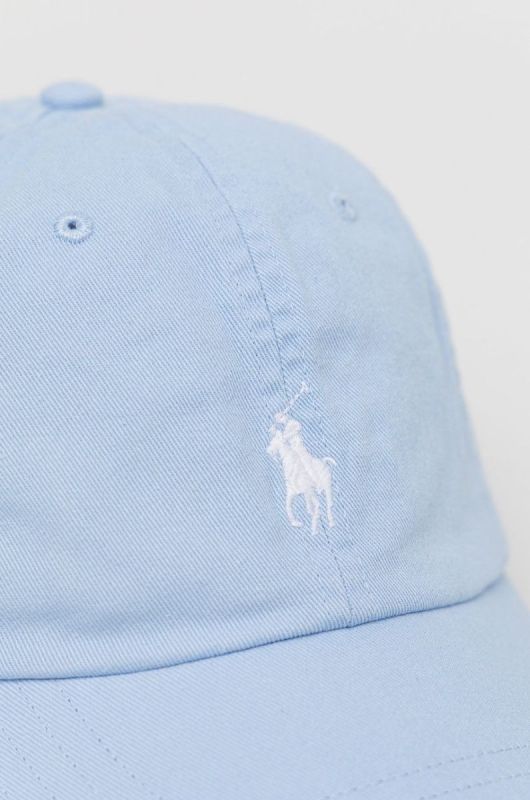 Бавовняна кепка Polo Ralph Lauren з аплікацією колір блакитний фото 2
