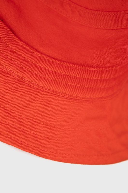 Бавовняний капелюх Lyle & Scott колір червоний з бавовни