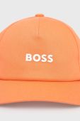 Бавовняна кепка BOSS Boss Casual колір червоний з аплікацією (2139326)