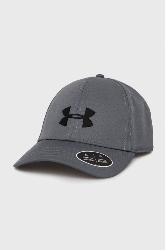 Кепка Under Armour 1369781 колір сірий однотонна 1369781-001