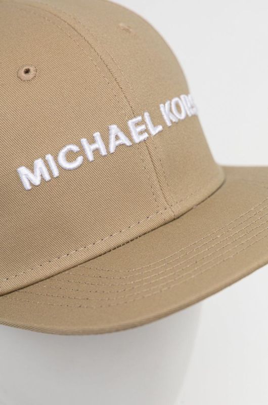 Кепка Michael Kors колір бежевий з аплікацією фото 2
