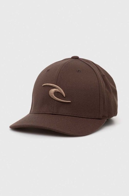 Кепка Rip Curl колір бежевий з аплікацією