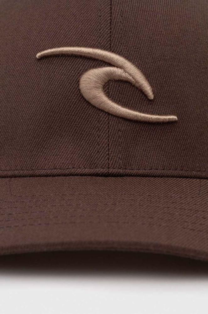 Кепка Rip Curl колір бежевий з аплікацією фото 2