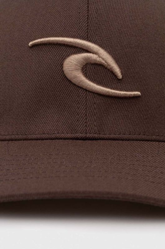 Кепка Rip Curl колір бежевий з аплікацією фото 2