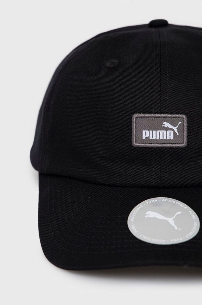Бавовняна кепка Puma 2366901 колір чорний з аплікацією 02366901-01 фото 2