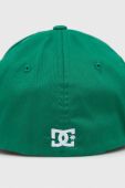 Кепка DC колір зелений однотонна