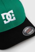 Кепка DC колір зелений однотонна
