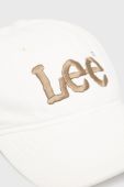 Кепка Lee колір білий однотонна