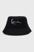Бавовняний капелюх Karl Kani колір чорний з бавовни ESSKKMACCBH01BLK-black