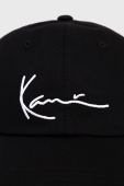Бавовняна кепка Karl Kani колір чорний з аплікацією KKMACCQ12003-black