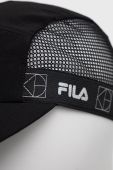 Кепка Fila Rewa колір чорний однотонна