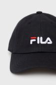 Бавовняна кепка Fila колір чорний з аплікацією (2468062)