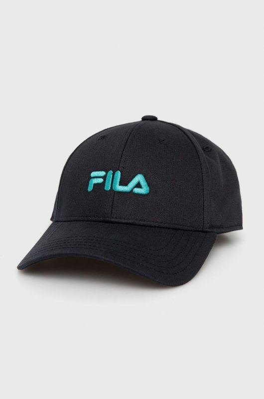 Кепка Fila колір чорний з аплікацією (2610279)