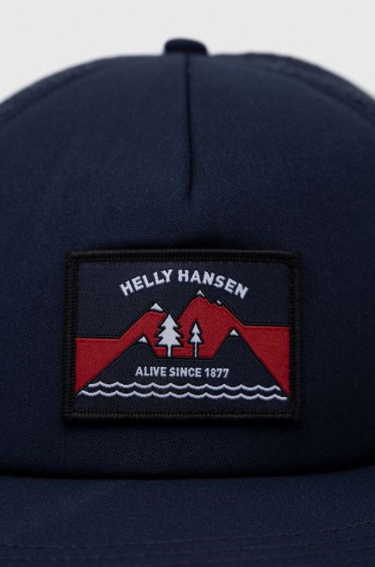 Кепка Helly Hansen колір синій з аплікацією 67155-001 фото 2