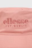 Бавовняний капелюх Ellesse колір рожевий з бавовни
