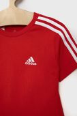 Дитячий бавовняний комплект adidas колір червоний