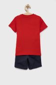 Дитячий бавовняний комплект adidas колір червоний
