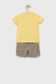 Дитячий бавовняний комплект Guess колір жовтий (2072219)