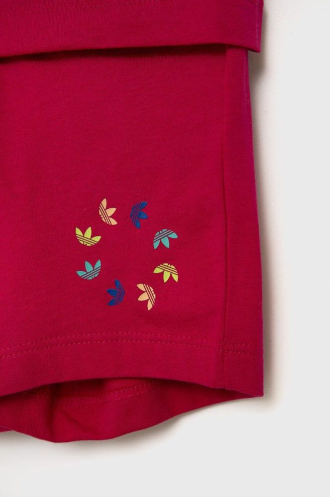 Дитячий бавовняний комплект adidas Originals HE6852 колір рожевий фото 4