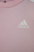 Дитячий бавовняний комплект adidas HF1906 колір рожевий