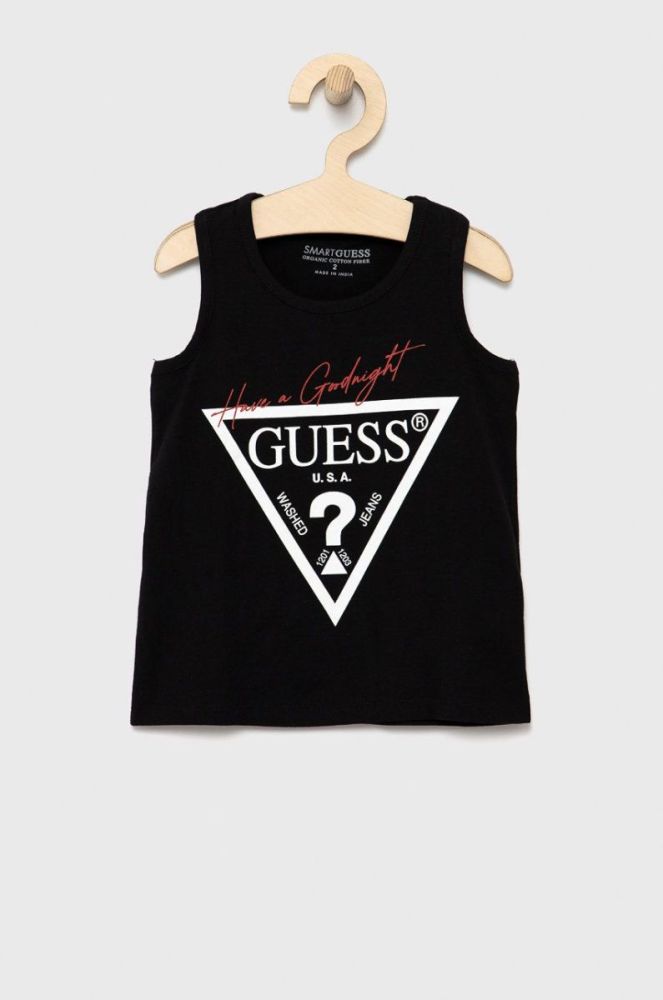 Дитяча піжама Guess колір чорний фото 2