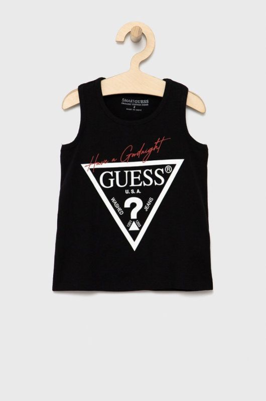 Дитяча піжама Guess колір чорний фото 2