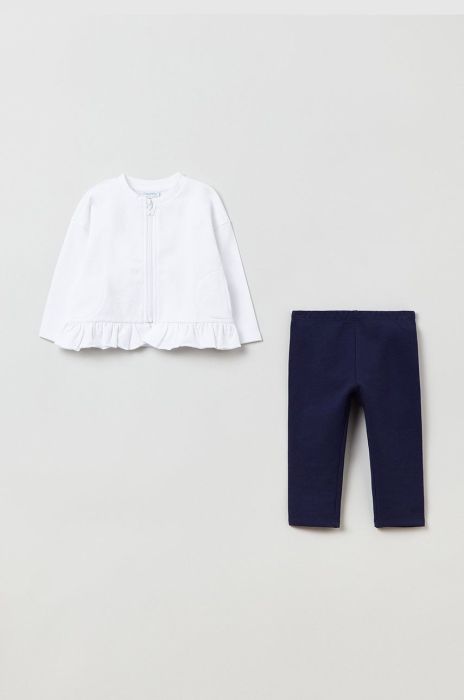 Дитячий бавовняний комплект OVS колір білий (2183856)