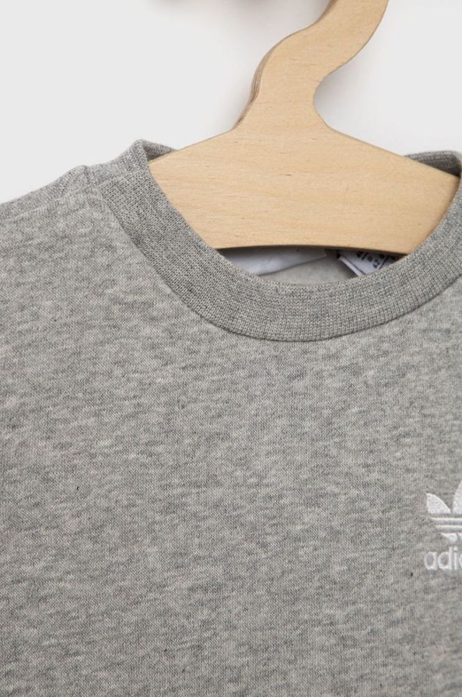Дитячий спортивний костюм adidas Originals HE6910 колір сірий фото 3