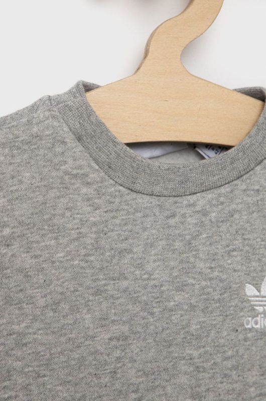 Дитячий спортивний костюм adidas Originals HE6910 колір сірий фото 3