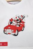 Дитячий бавовняний комплект adidas Originals Disney HF7538 колір білий