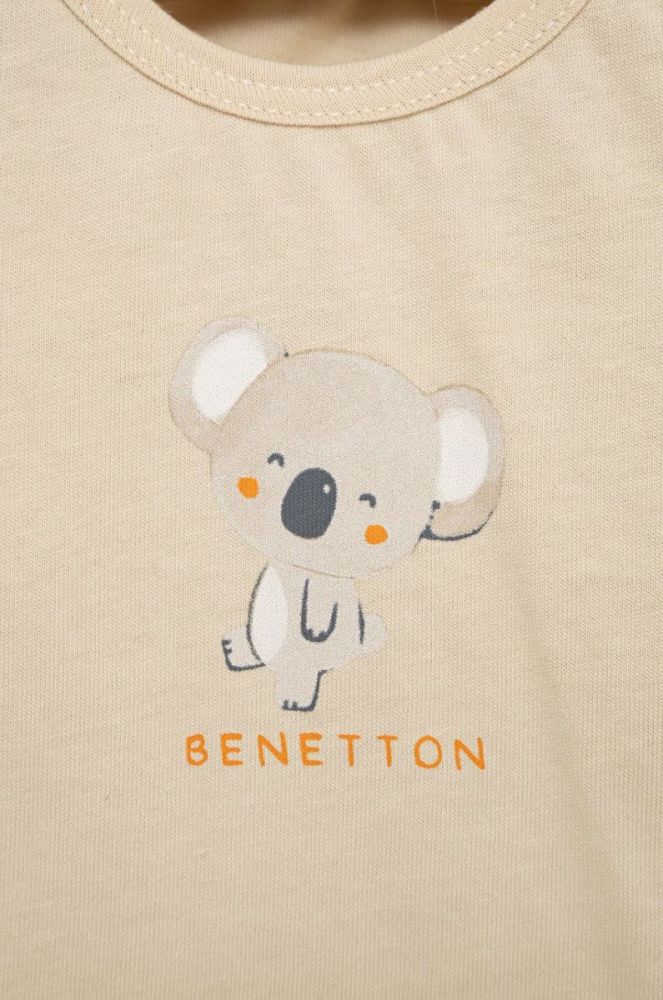 Дитячий бавовняний комплект United Colors of Benetton колір помаранчевий (2333007) фото 3