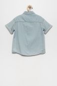Дитяча бавовняна сорочка United Colors of Benetton колір блакитний (2461128)