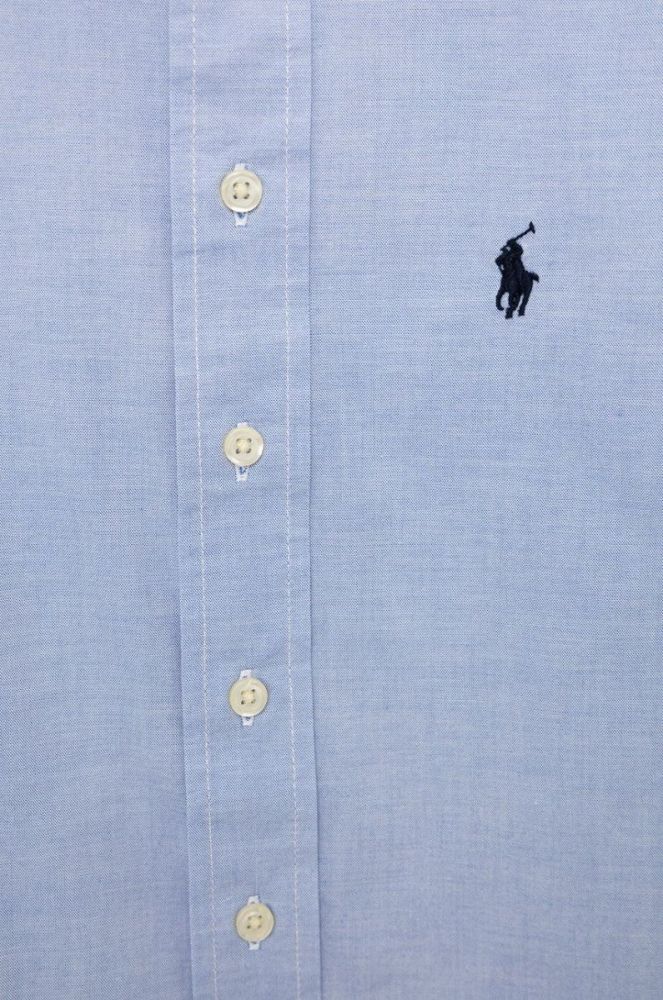 Дитяча бавовняна сорочка Polo Ralph Lauren колір блакитний (2193331) фото 3