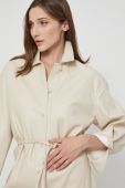 Сорочка Samsoe Samsoe жіноча колір прозорий relaxed класичний комір