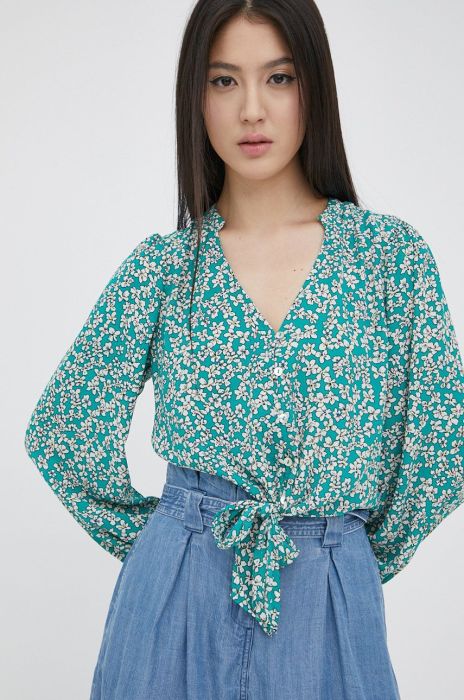 Сорочка Only жіноча колір зелений regular