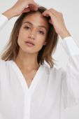 Бавовняна сорочка Drykorn жіноча колір білий relaxed