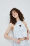 Топ Tommy Jeans жіночий колір блакитний (2416417)