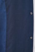 Бавовняна сорочка Emporio Armani чоловіча колір синій relaxed класичний комір