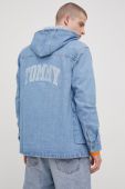 Джинсова куртка Tommy Jeans чоловіча перехідна oversize колір блакитний (2323673)