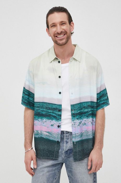 Сорочка Young Poets Society чоловіча relaxed класичний комір колір барвистий