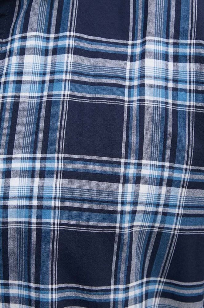 Бавовняна сорочка Woolrich чоловіча regular комір button-down CFWOSI0073MRUT2909-31032 колір темно-синій фото 2